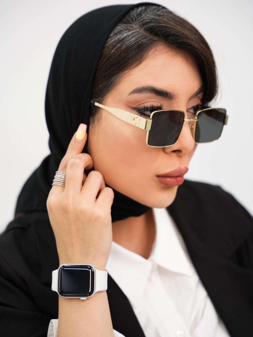 عینک celine فلزی مربعی کد 7274