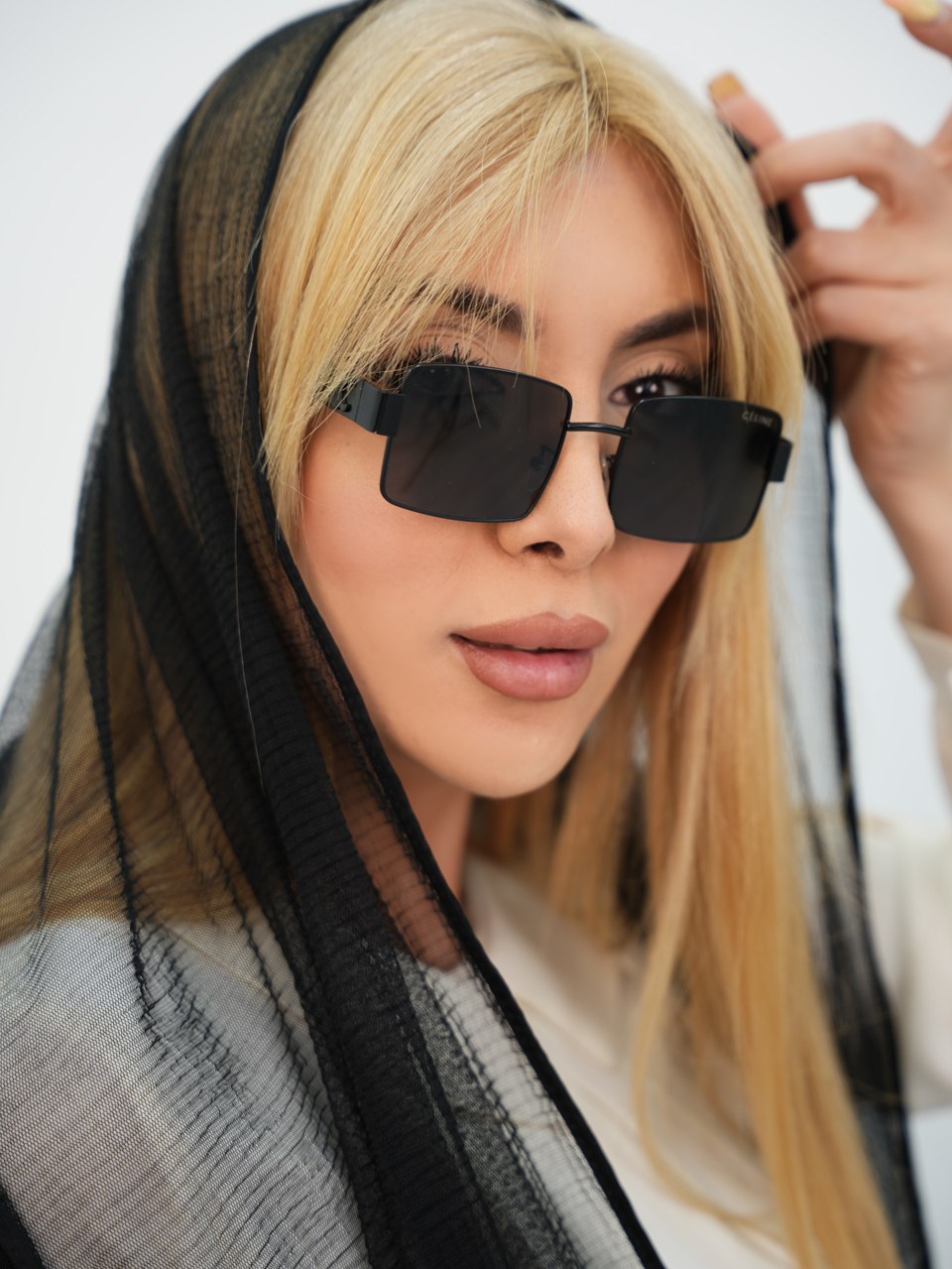 عینک celine فلزی مربعی کد 7274
