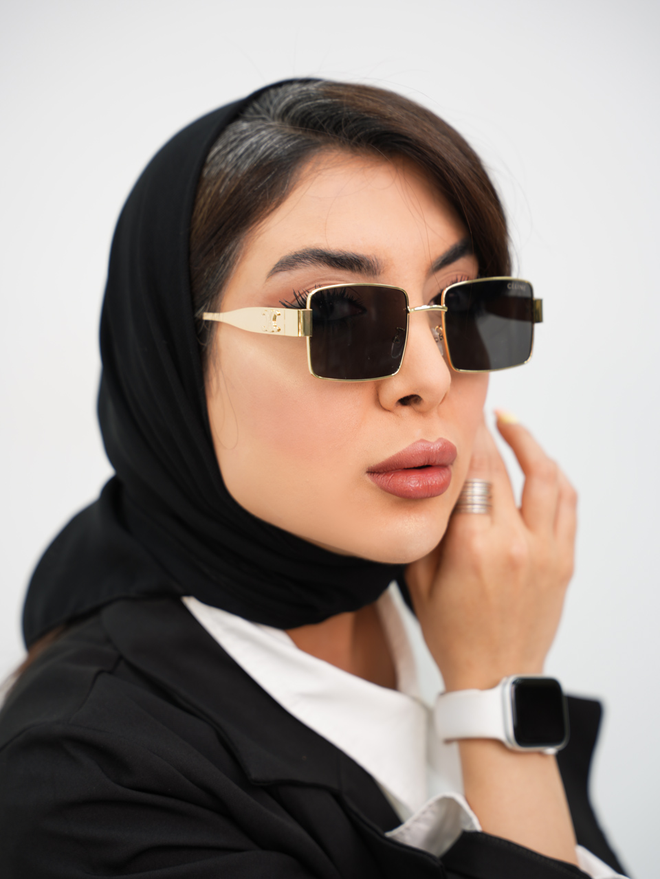 عینک celine فلزی مربعی کد 7274