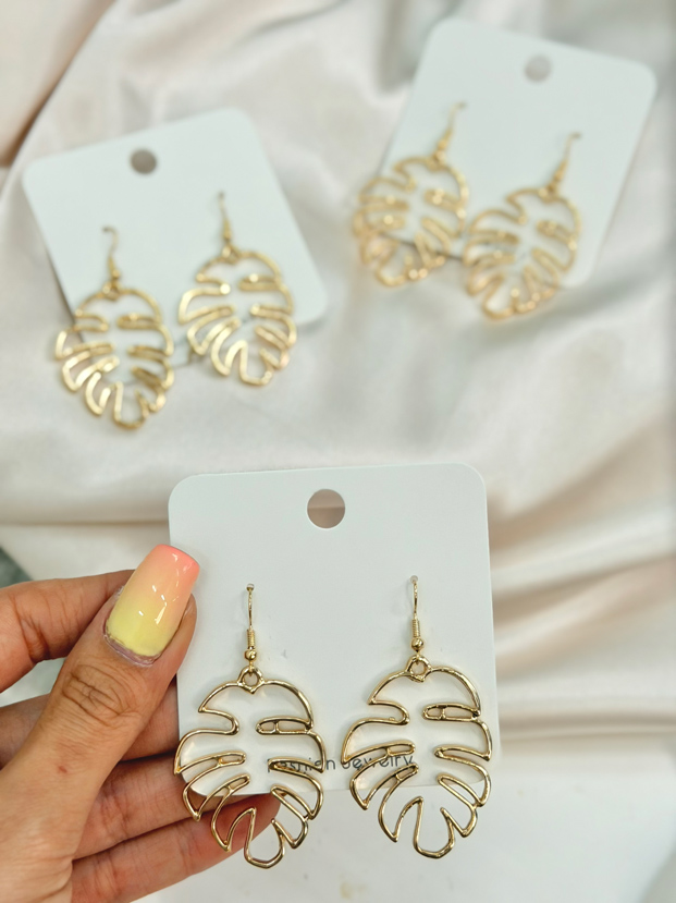 گوشوار برگ انجیری کد7295