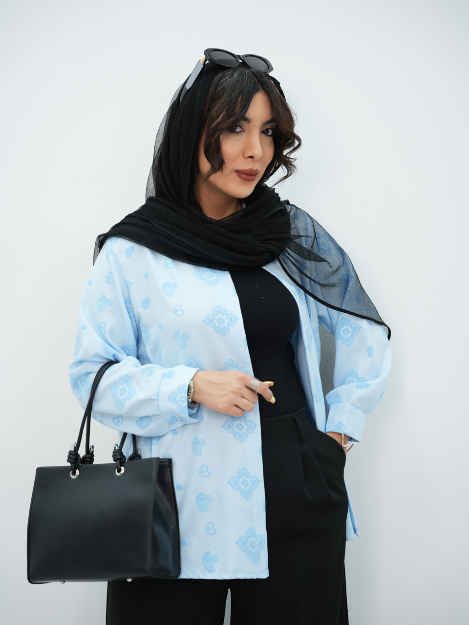 شومیز گلدوزی بغل بند لُرد کد7322