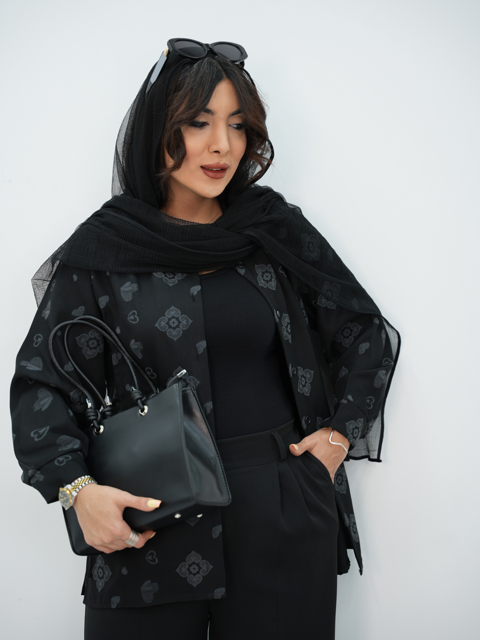 شومیز گلدوزی بغل بند لُرد کد7322
