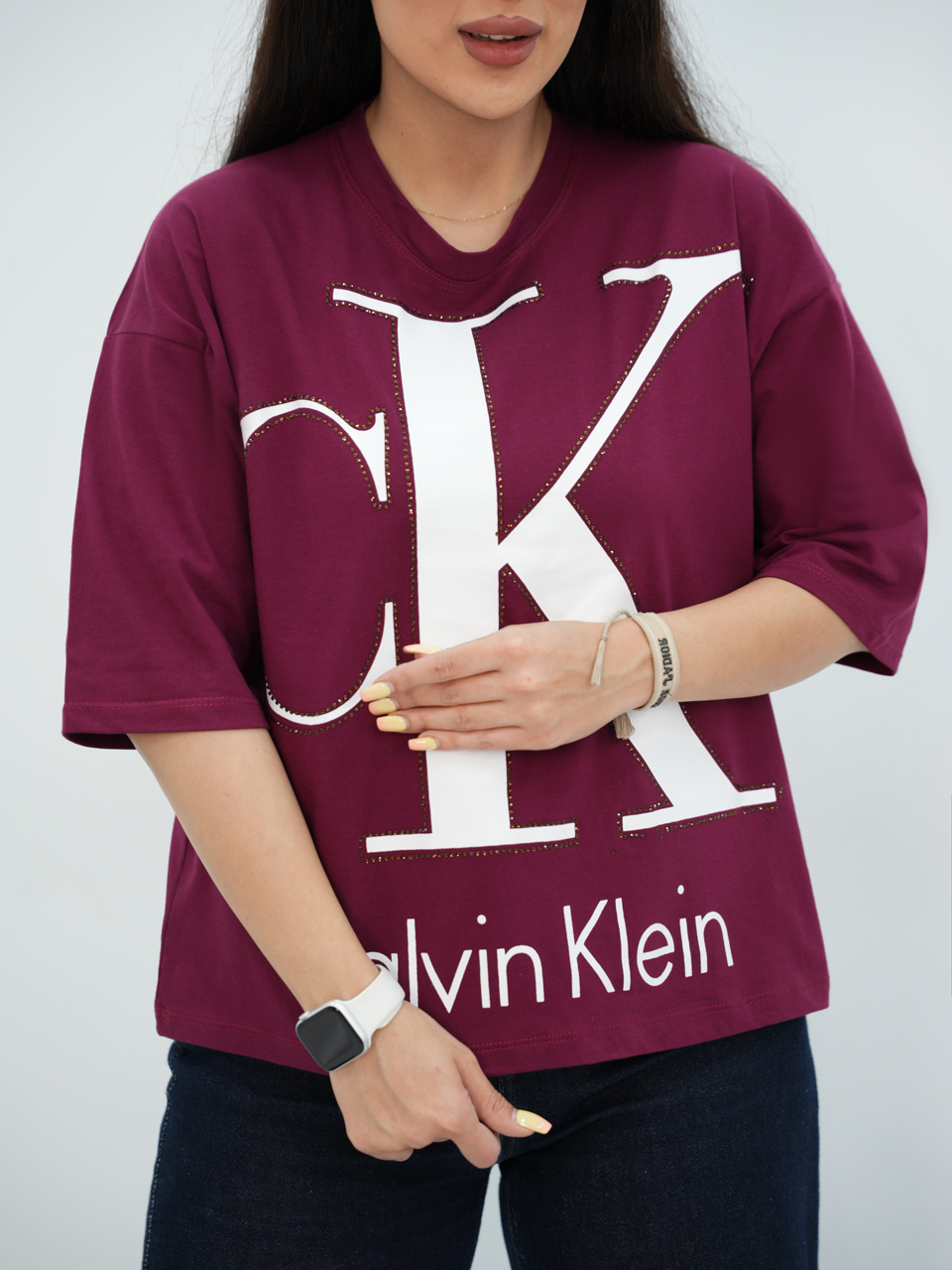 تیشرت ck نگینی کد7347