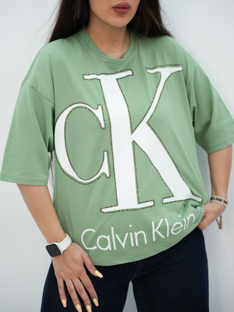 تیشرت ck نگینی کد7347