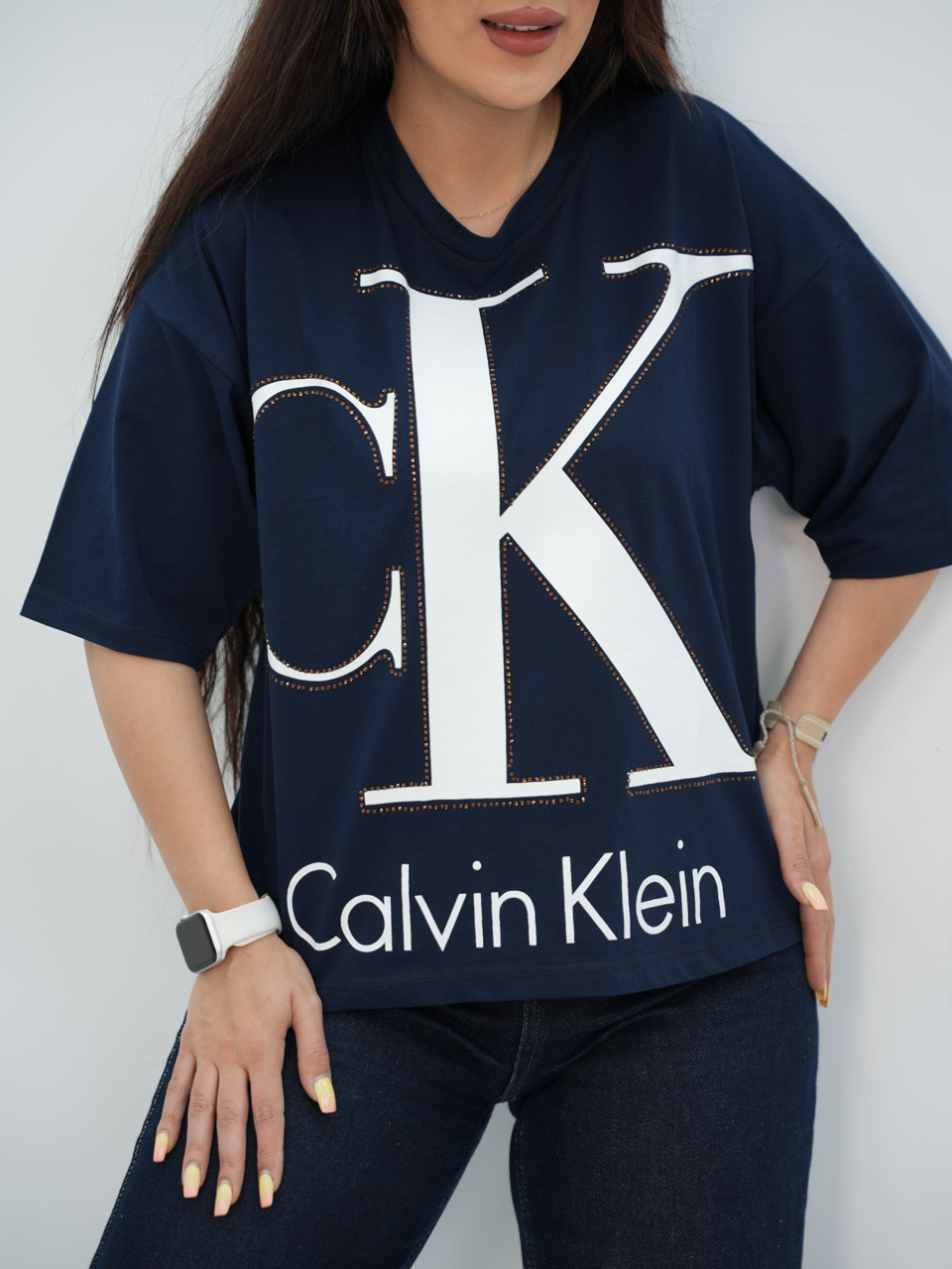 تیشرت ck نگینی کد7347