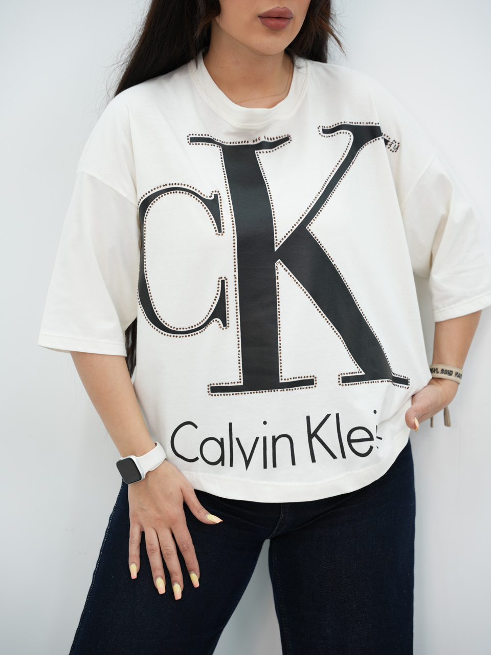 تیشرت ck نگینی کد7347