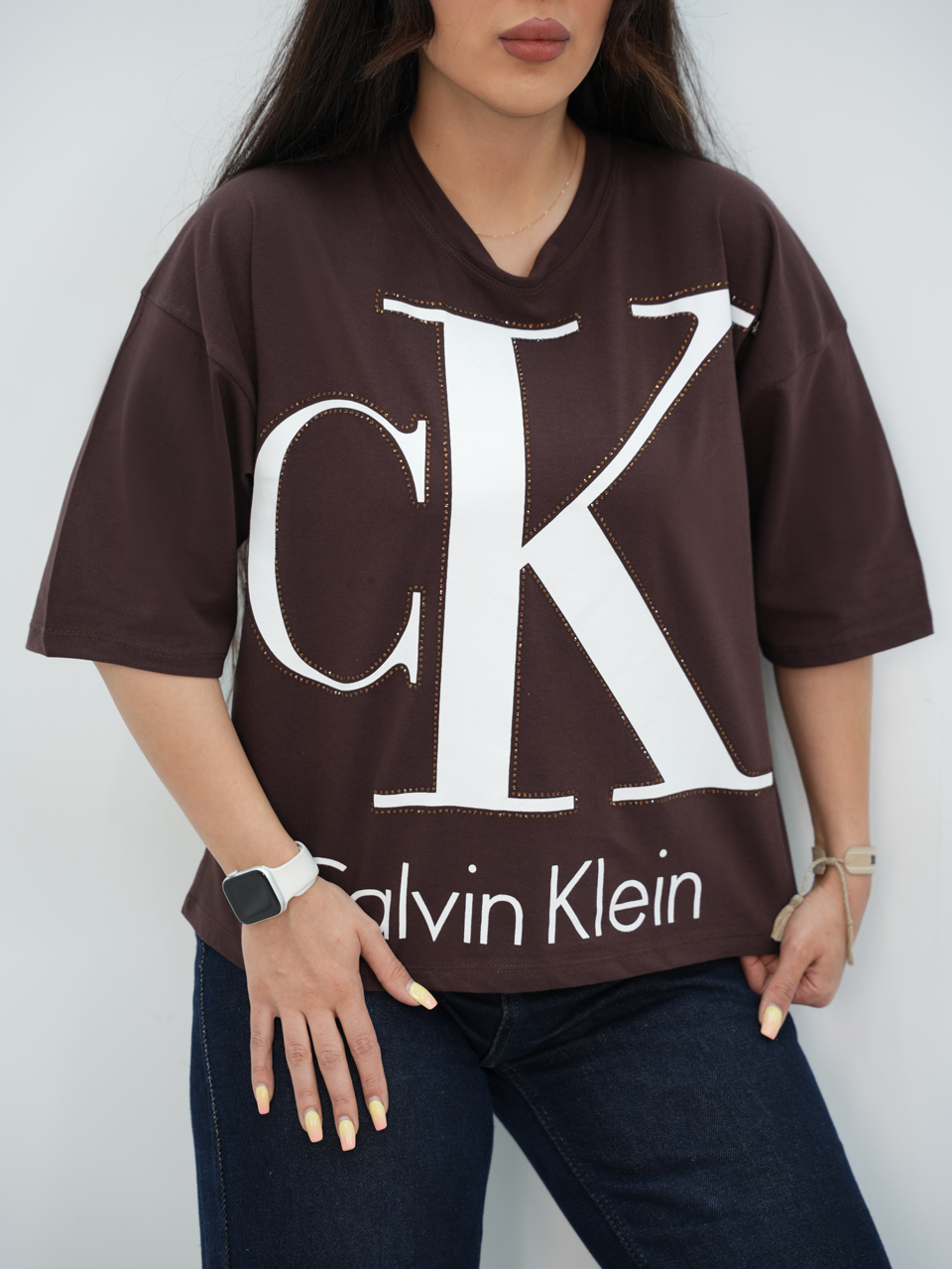تیشرت ck نگینی کد7347
