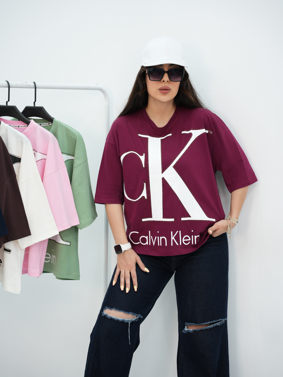 تیشرت ck نگینی کد7347