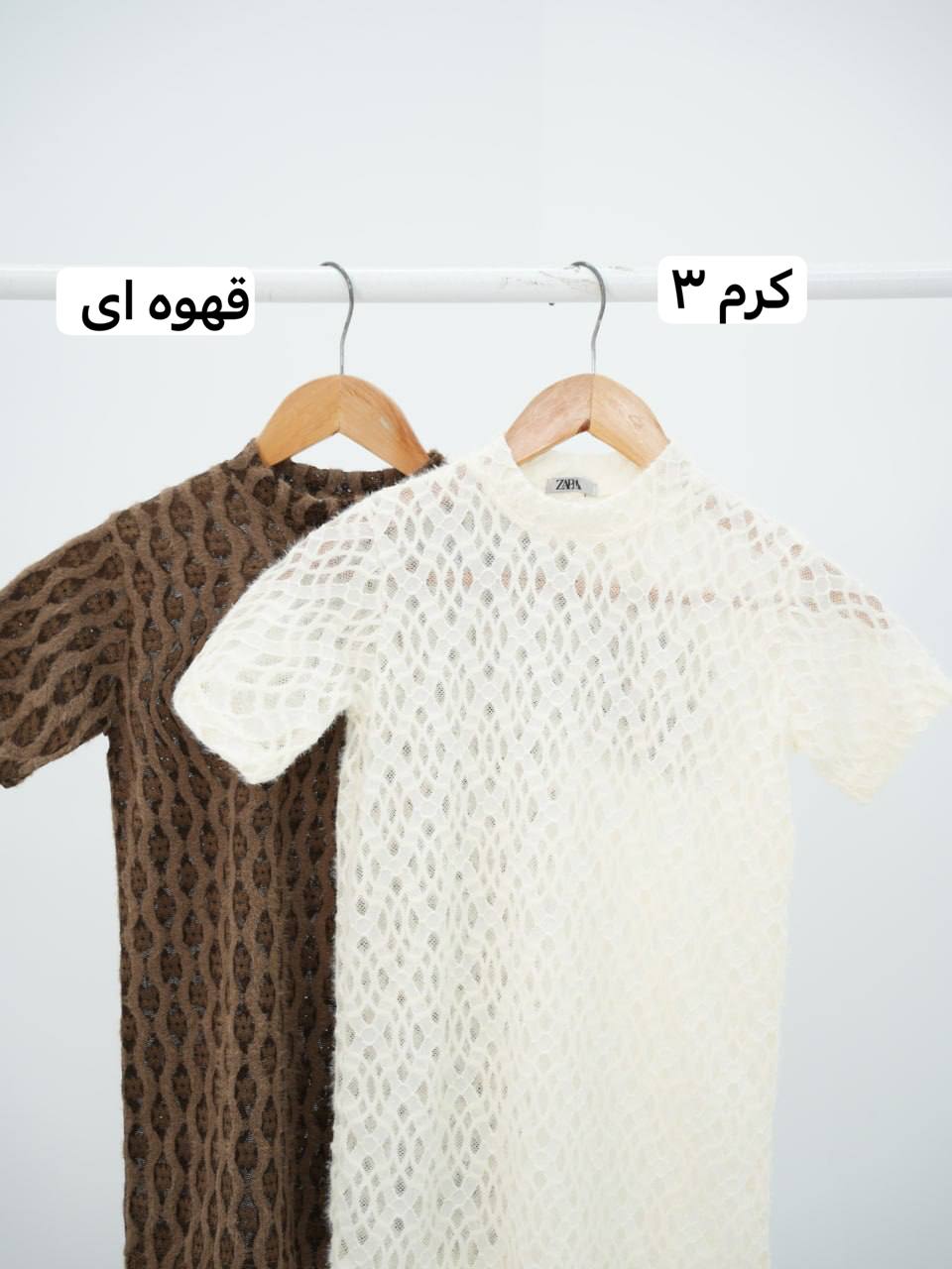 بلوز آستین کوتاه دانتل هانا کد7405