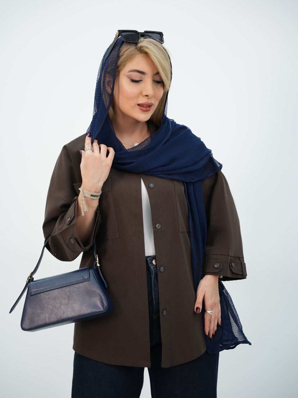 شومیز لنین آستین فلشی دوجیب راسکو کد7416