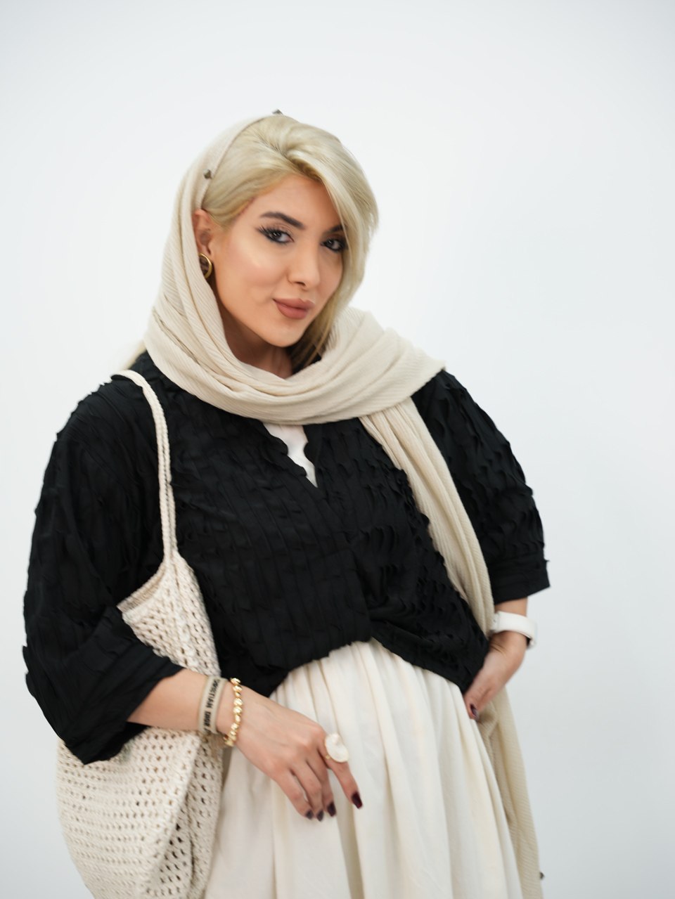 شومیز جلو پیچی مراکشی توریا کد7437