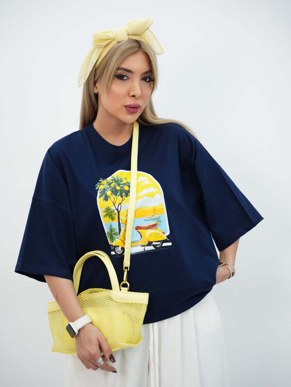 تیشرت پایین دوخت طرح وسپا کد7462