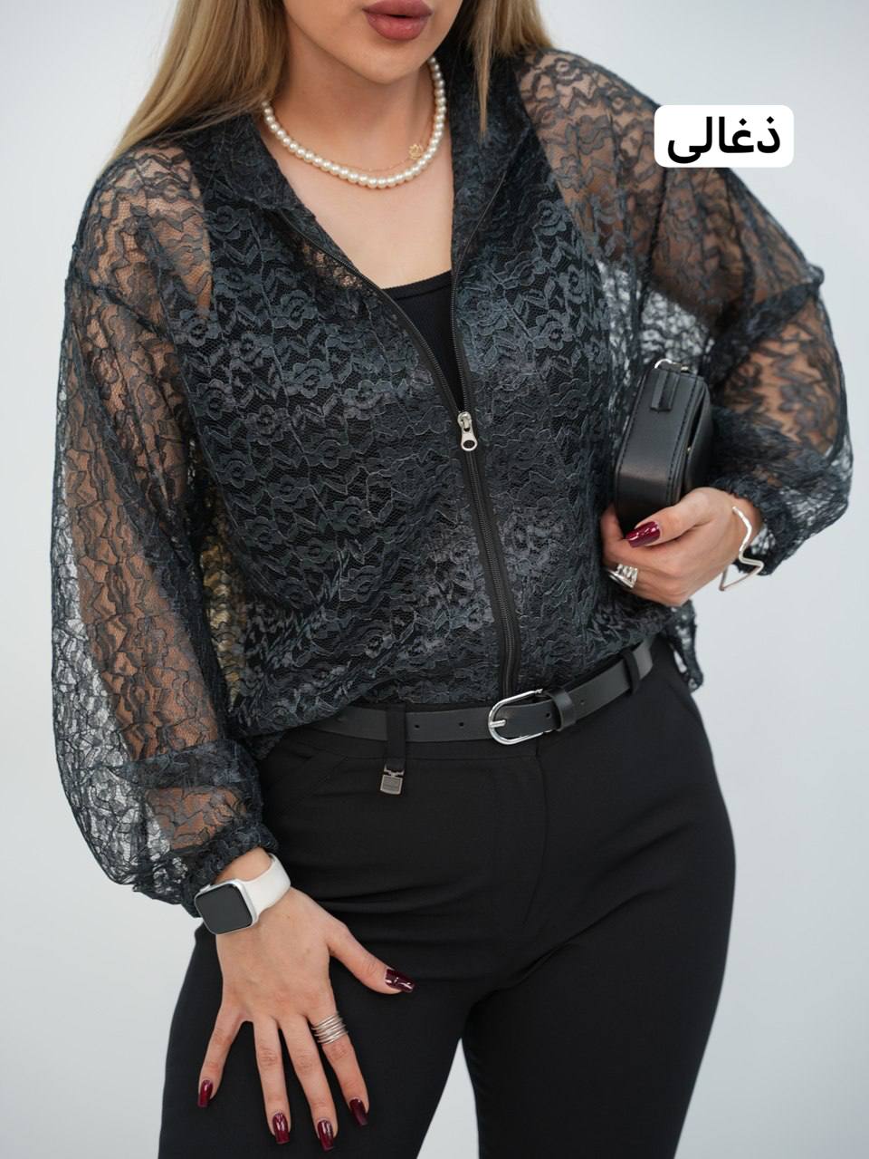 بامبر گیپور جلو زیپ لاله کد7466