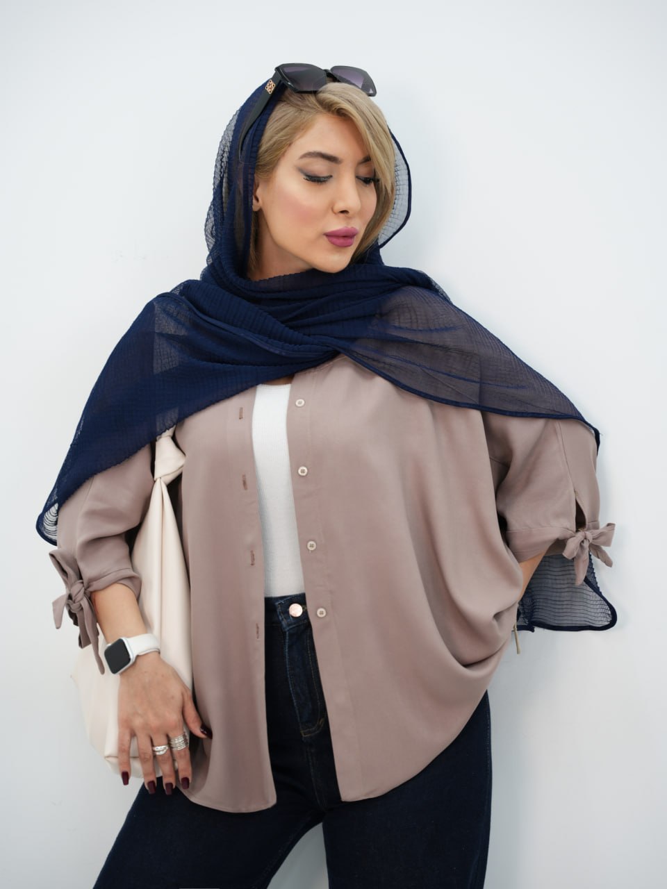 شومیز سیلک کیمونو گلمور کد7477