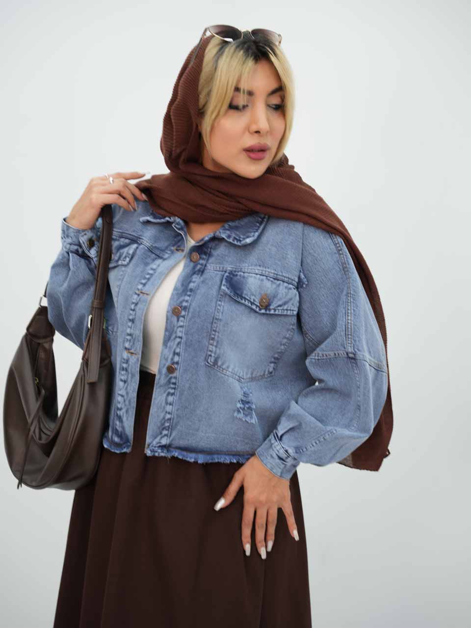 کت جین جیب پاکتی آیماه کد7580