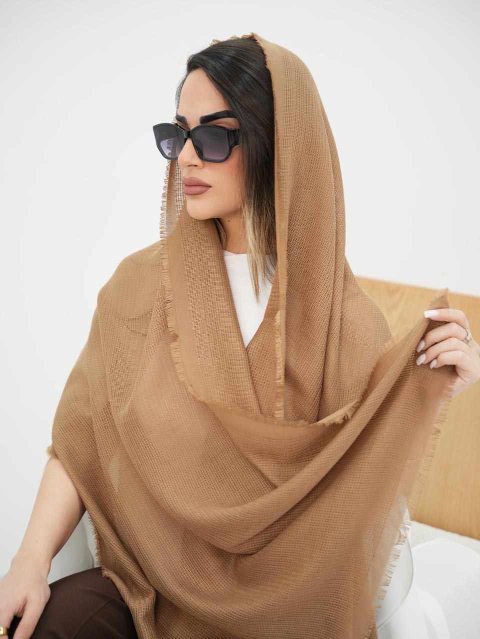 شال حصیری ساده کد7633