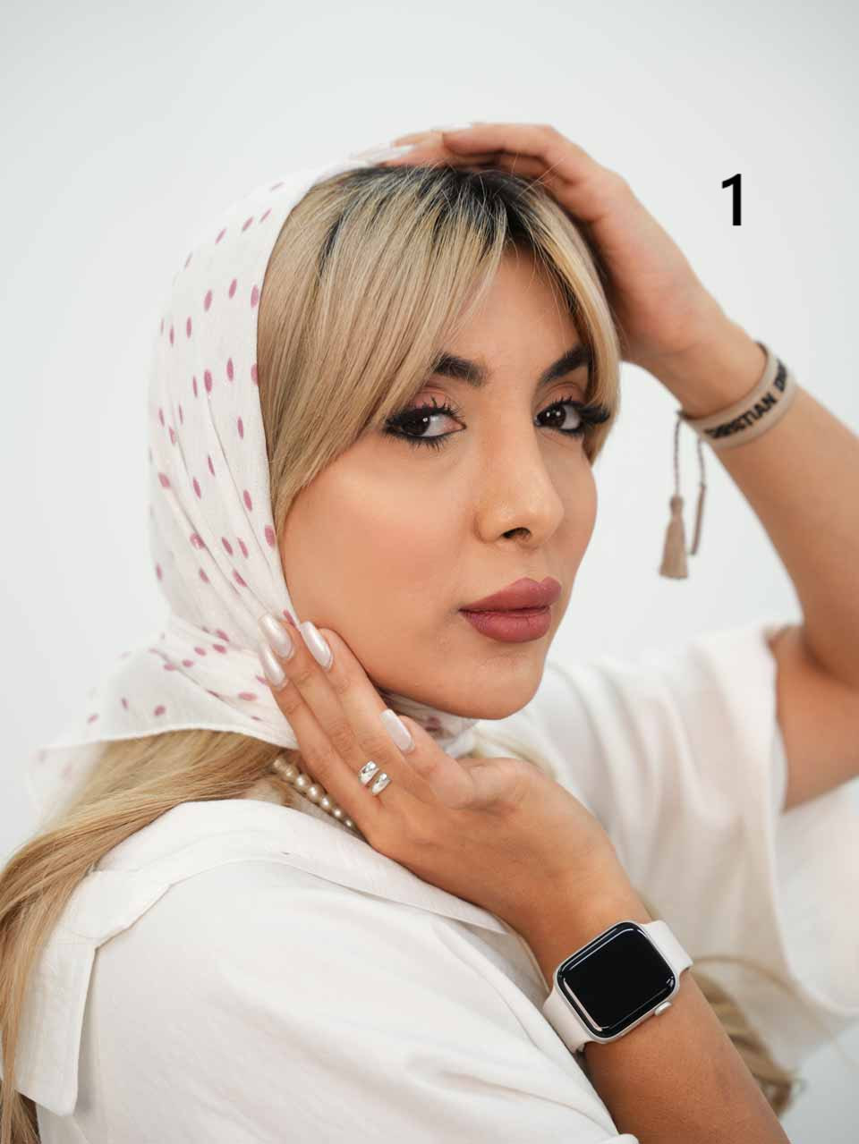 مینی اسکارف توپی کد7634