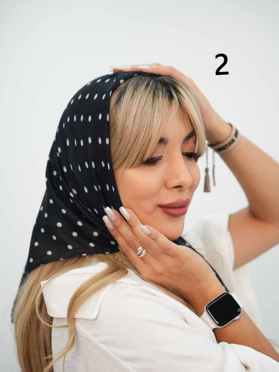 مینی اسکارف توپی کد7634