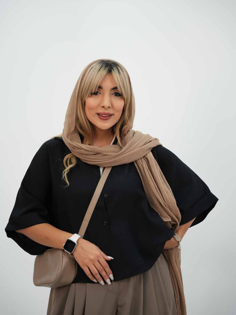 شومیز پانچ آستین پاکتی مهسو کد7659