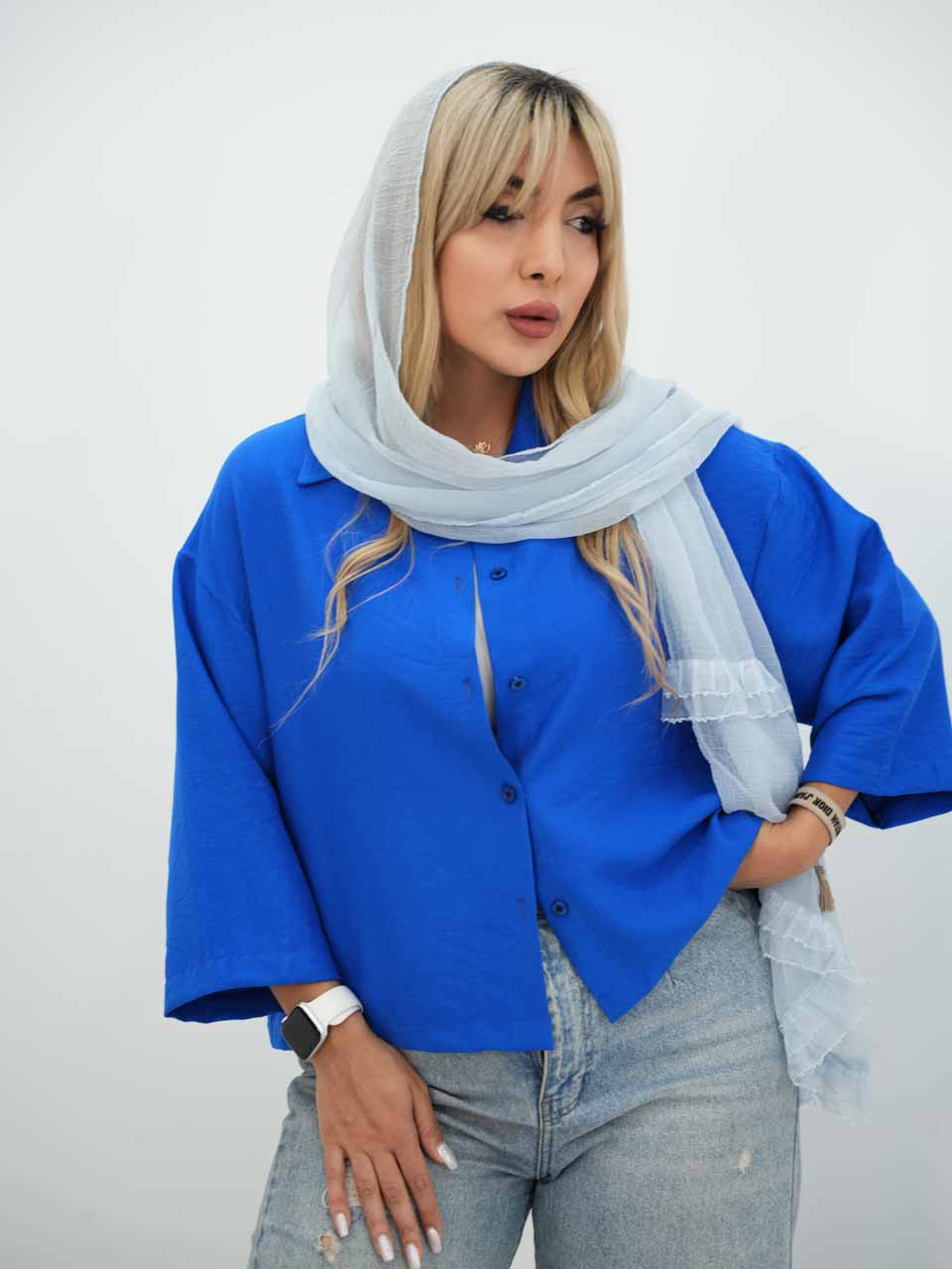 شومیز پانچ نازگل کد7665