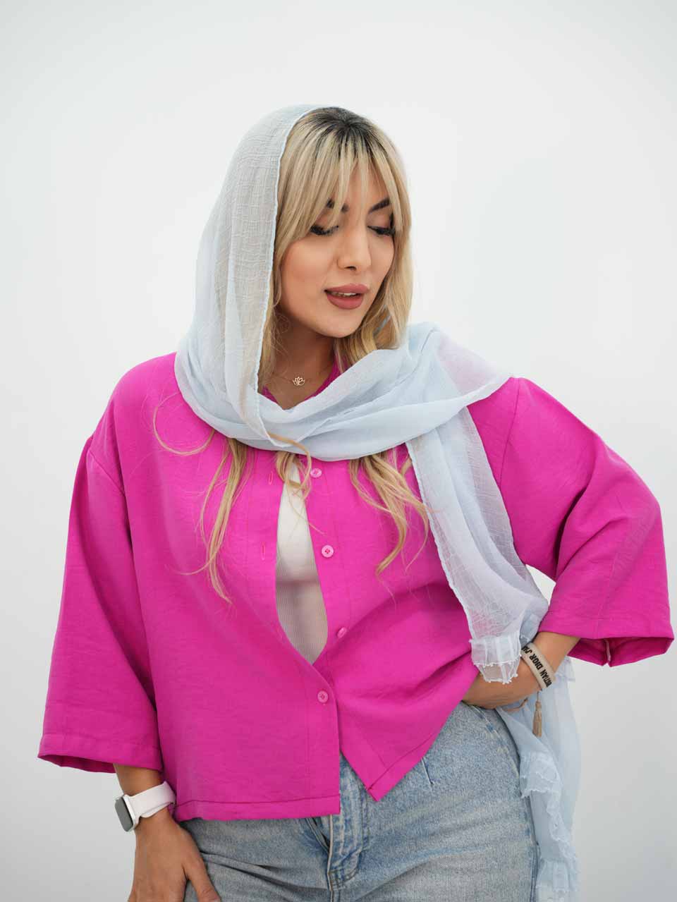 شومیز پانچ نازگل کد7665