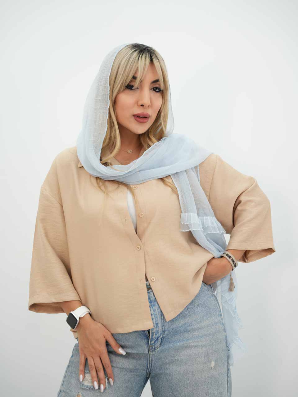 شومیز پانچ نازگل کد7665