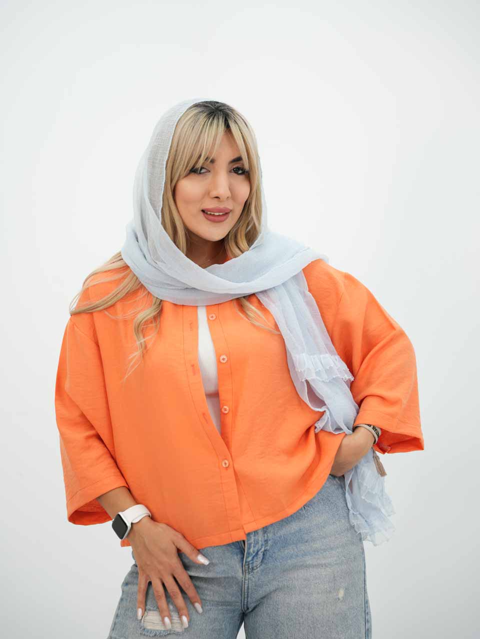 شومیز پانچ نازگل کد7665
