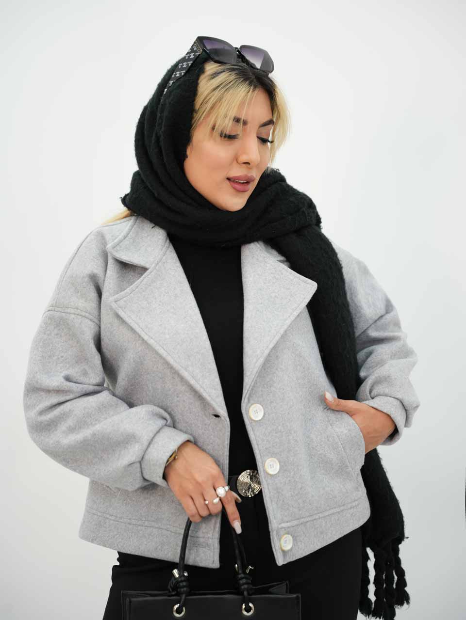 کت فوتر یقه انگلیسی محیصا کد7715