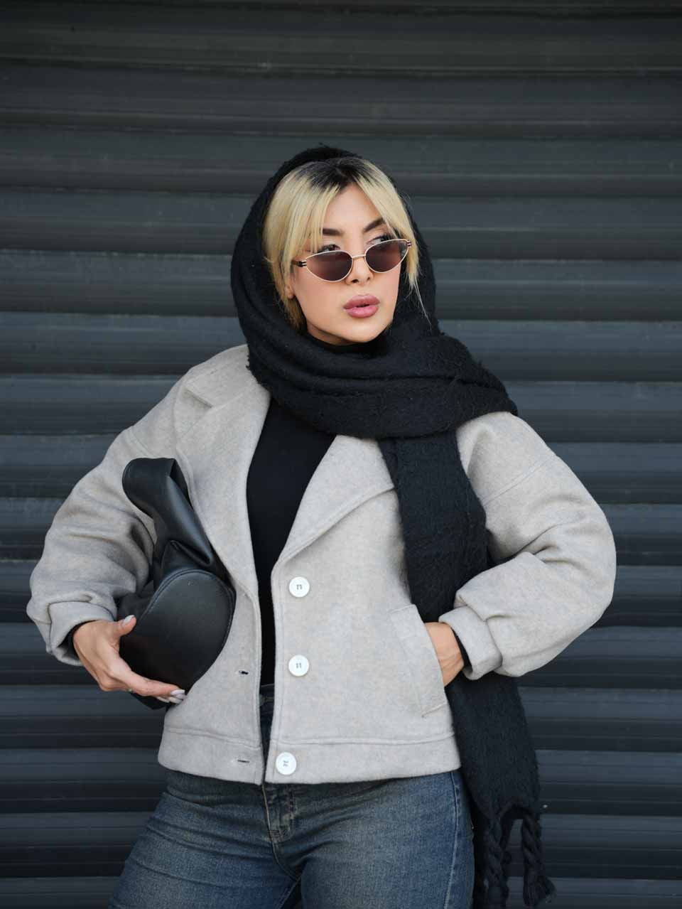 کت فوتر یقه انگلیسی محیصا کد7715