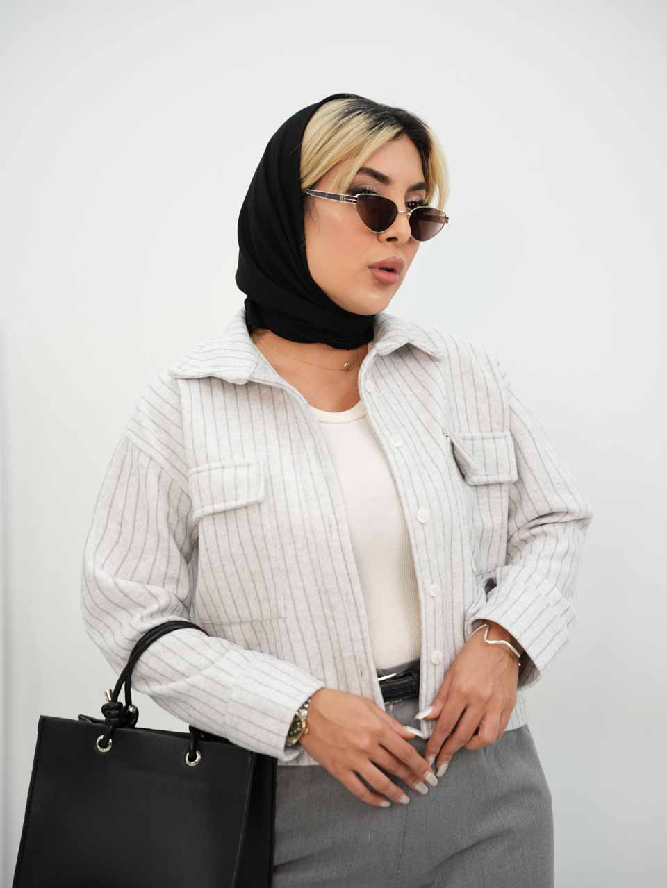 شکت کوتاه راه راه عاطفه کد7723