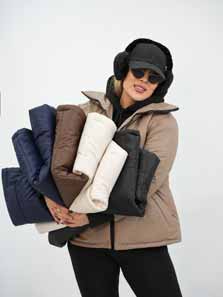 کاپشن یقه ایستاده چرم آلاس کد7747