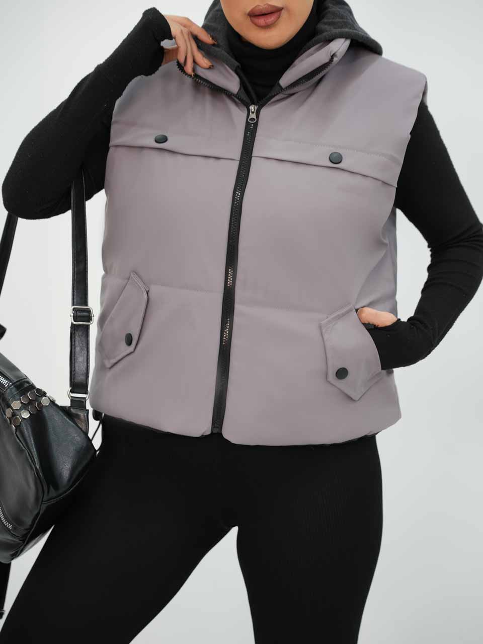 پافر کلاهدار جیب دار سولو کد7800