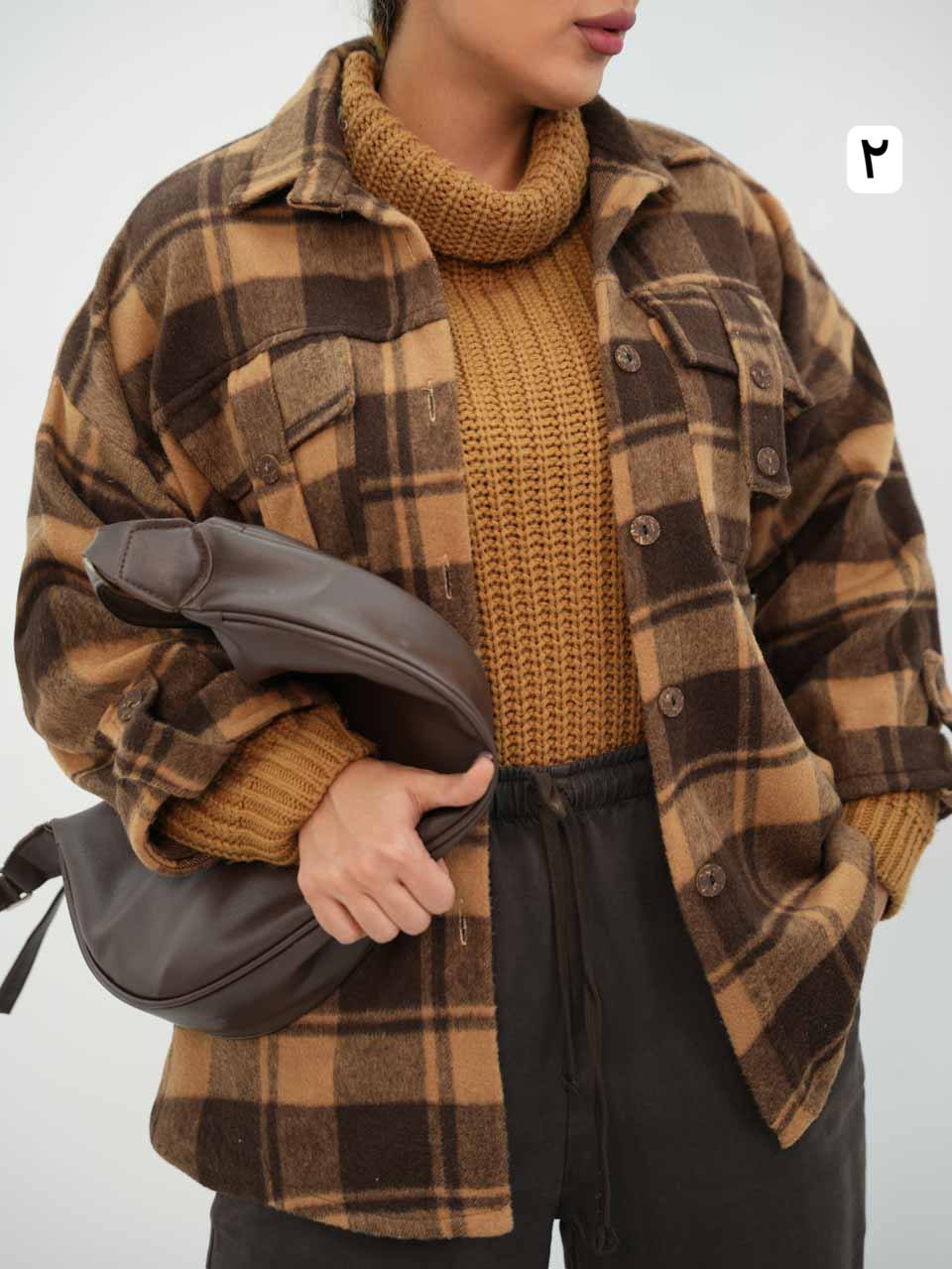 شکت چهارخونه جیب صلیبی آس کد7825