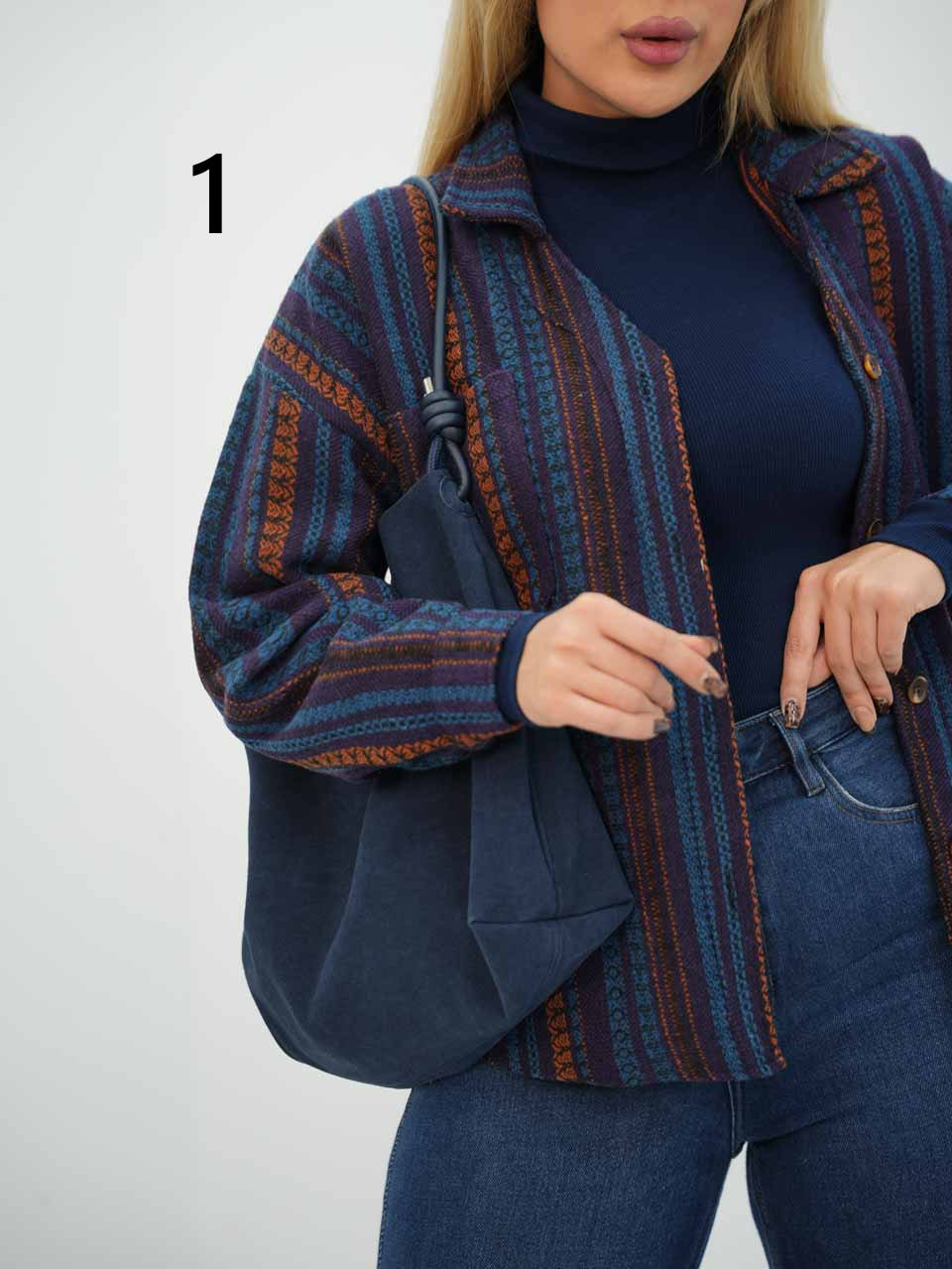 شکت طرحدار یقه هفت دارکوب کد7847