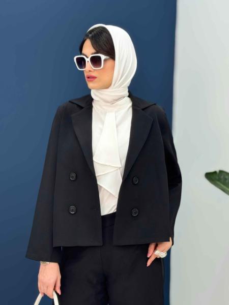 ست کت و شلوار کوتاه مانلی کد5589