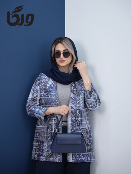 کتی  مزونی آستین دکمه آرمینه کد5861