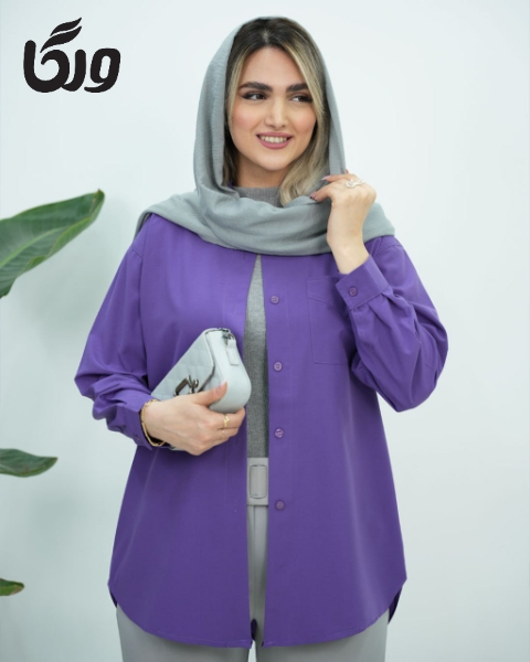 شومیز تک جیب دارابی کد5880