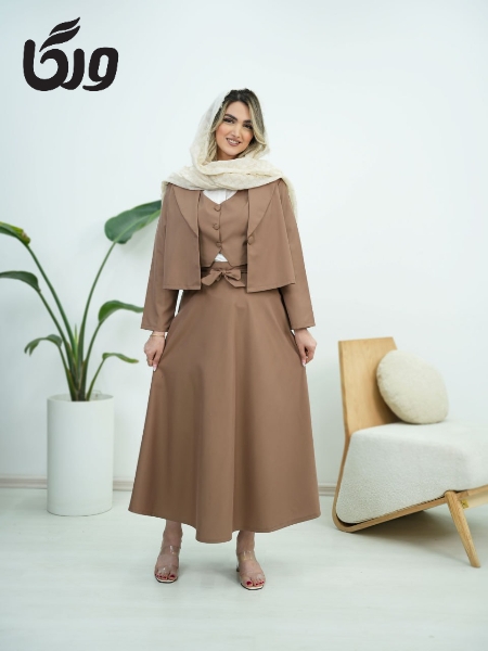فروش ست سه تیکه کمردار ترند بهاره و تابستانه تبسم کد5890