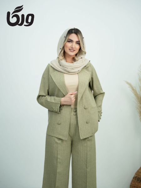 ست کت و شلوار یقه انگلیسی آنیسا کد5897