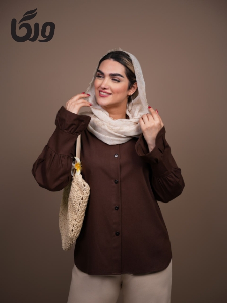 شومیز آستین پیله دونات کد5932