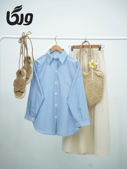 شومیز راه راه آدنا کد5942