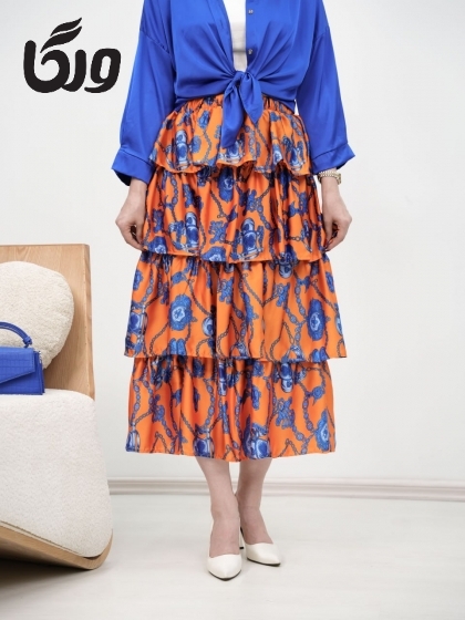 دامن ساتن کژال کد5979
