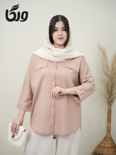 شومیز جیب نما رایحه کد6016