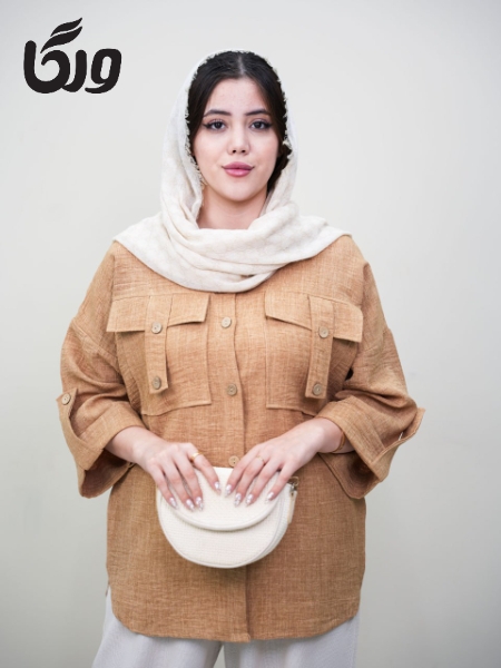 شومیز جیب صلیبی نگار کد6045