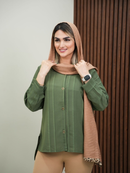 شومیز بغل چاک فرح کد6053