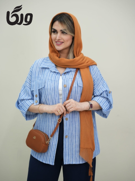 شومیز راه راه درسا کد6046