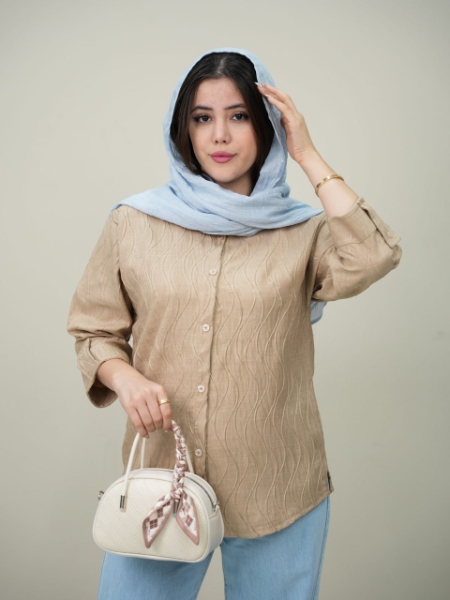 شومیز آستین پاگون آلا کد6122