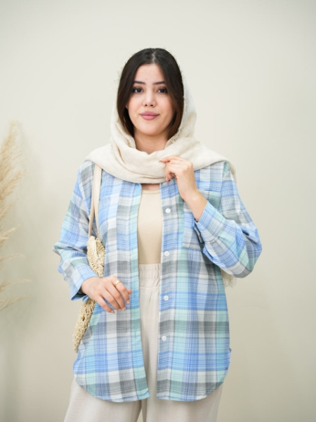 شومیز چهار خونه آناهید کد6143