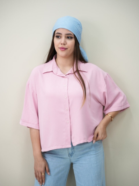 شومیز الیزه طرح ساده باران در تنوع رنگی بالا کد6154