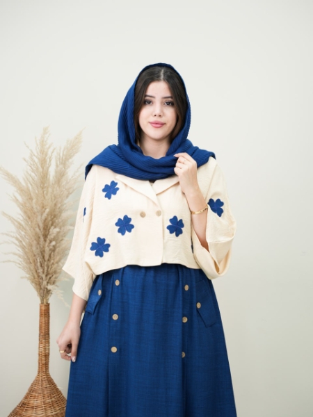 ست کت و دامن گشنیز کد6166